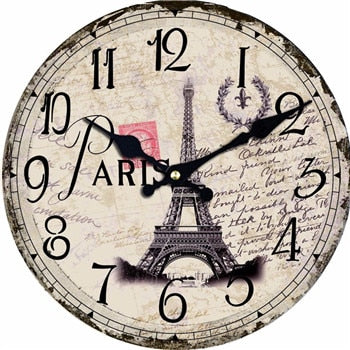 Vintage Paris Eiffel Clock