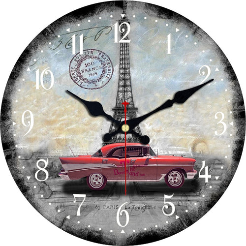 Eiffel and Car Clock