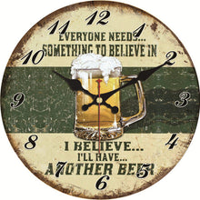 Load image into Gallery viewer, Believe in Beer Clock