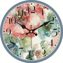 Load image into Gallery viewer, Colorful Flowers Clock