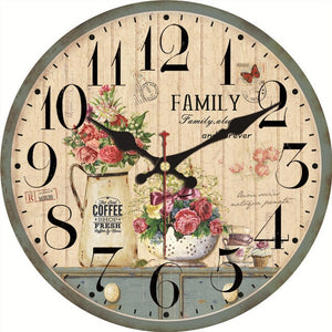 Family Rose Clock
