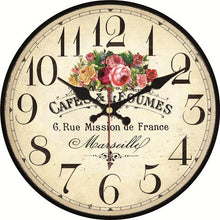 Load image into Gallery viewer, Vintage Rose Clock