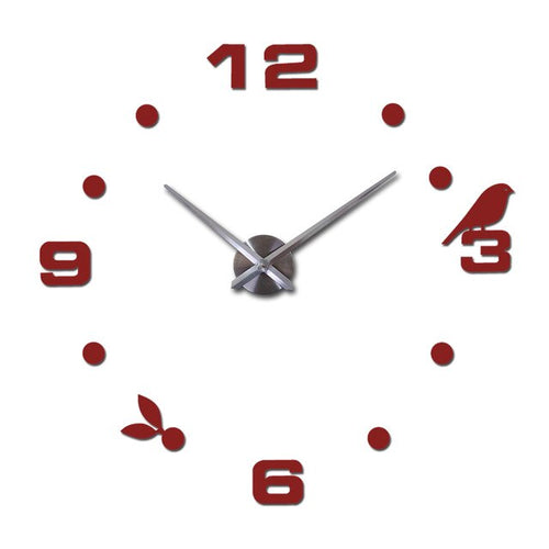 DIY Birdy Clock - Red