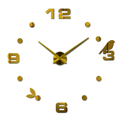 DIY Birdy Clock - Golden